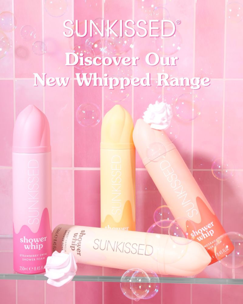 Sunkissed Shower Whip Strawberry Swirl Shower Foam 250ml