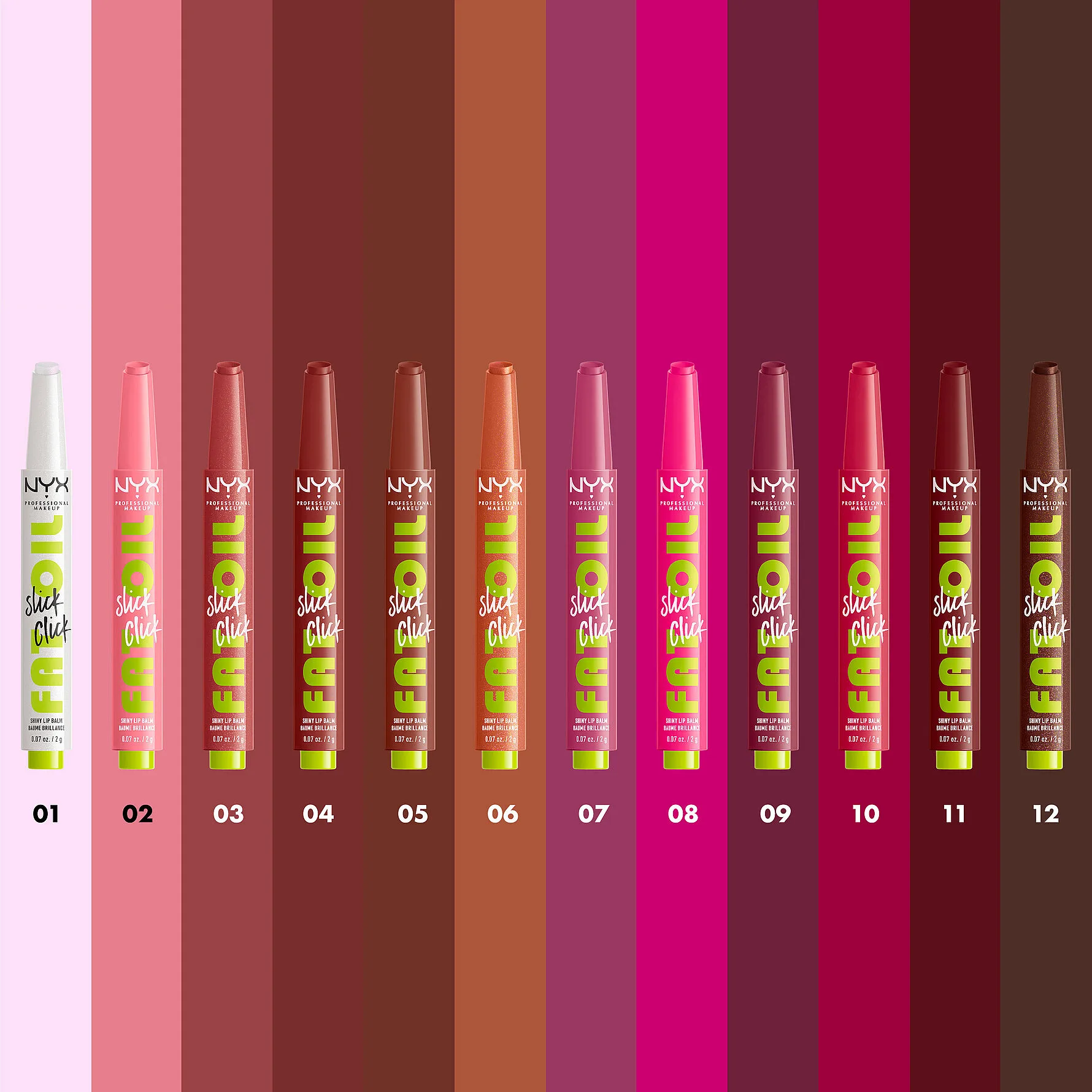 NYX Fat Oil Slick Click Shiny Lip Balm 2g