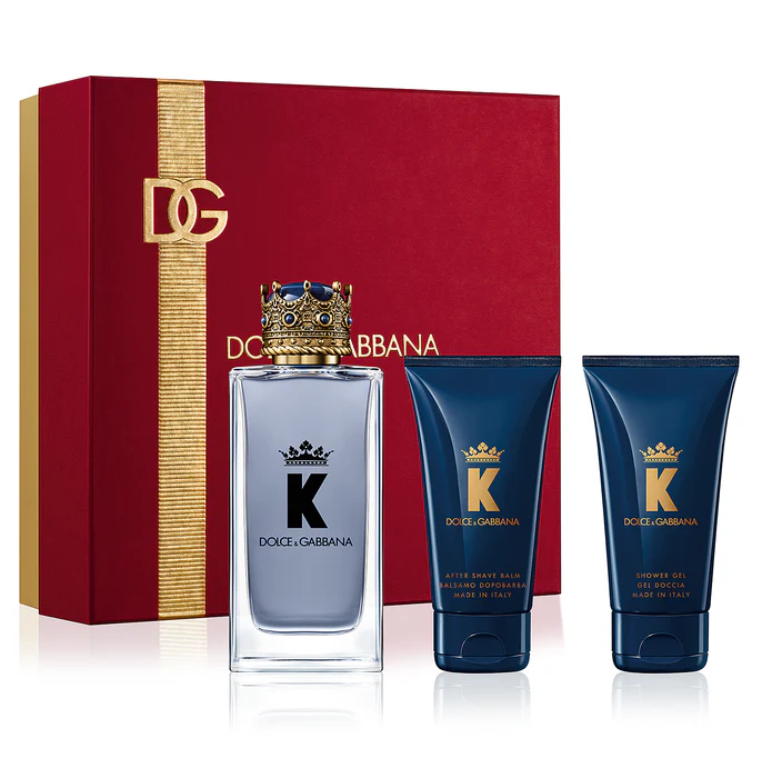 Dolce & Gabbana K Gift Set 100ml EDT + 50ml Aftershave Balm + 50ml Shower Gel