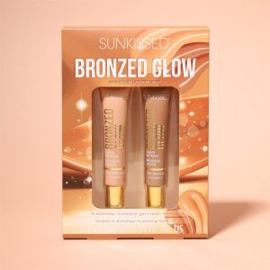 Sunkissed Bronzed Glow Duo Gift Set 15ml Liquid Tan Bronzer + 15ml Liquid Soft Bronzer