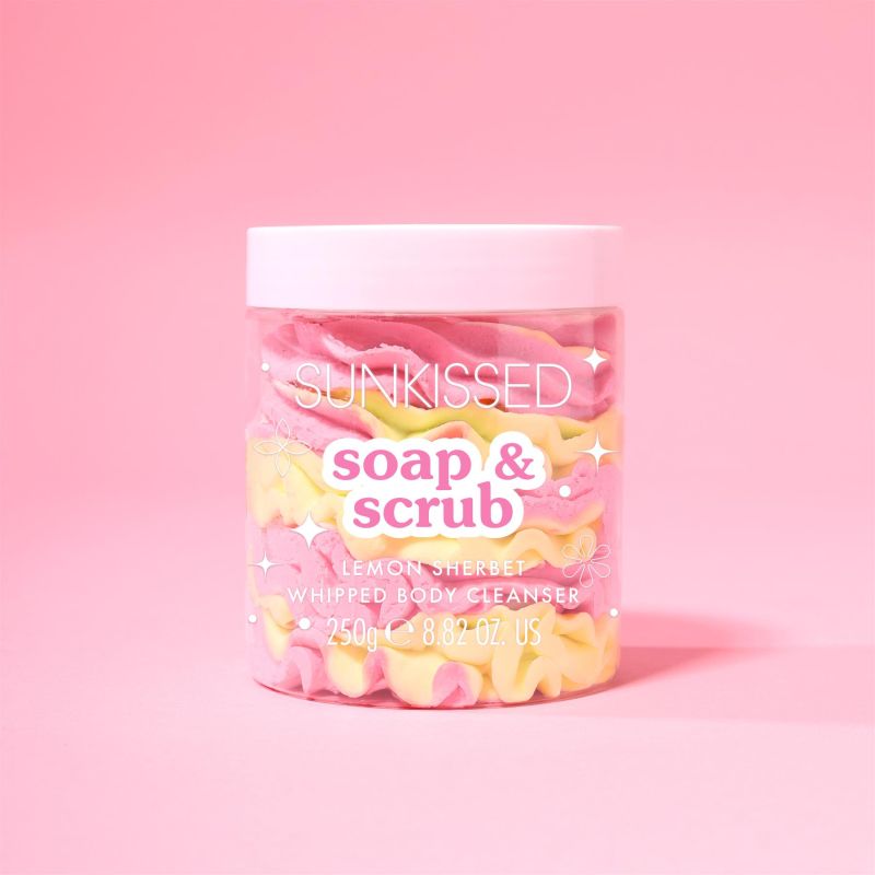 Sunkissed Soap & Scrub Lemon Sherbet Whipped Body Cleanser 250g
