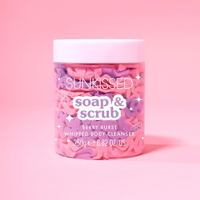 Sunkissed Soap & Scrub Berry Burst Whipped Body Cleanser 250g