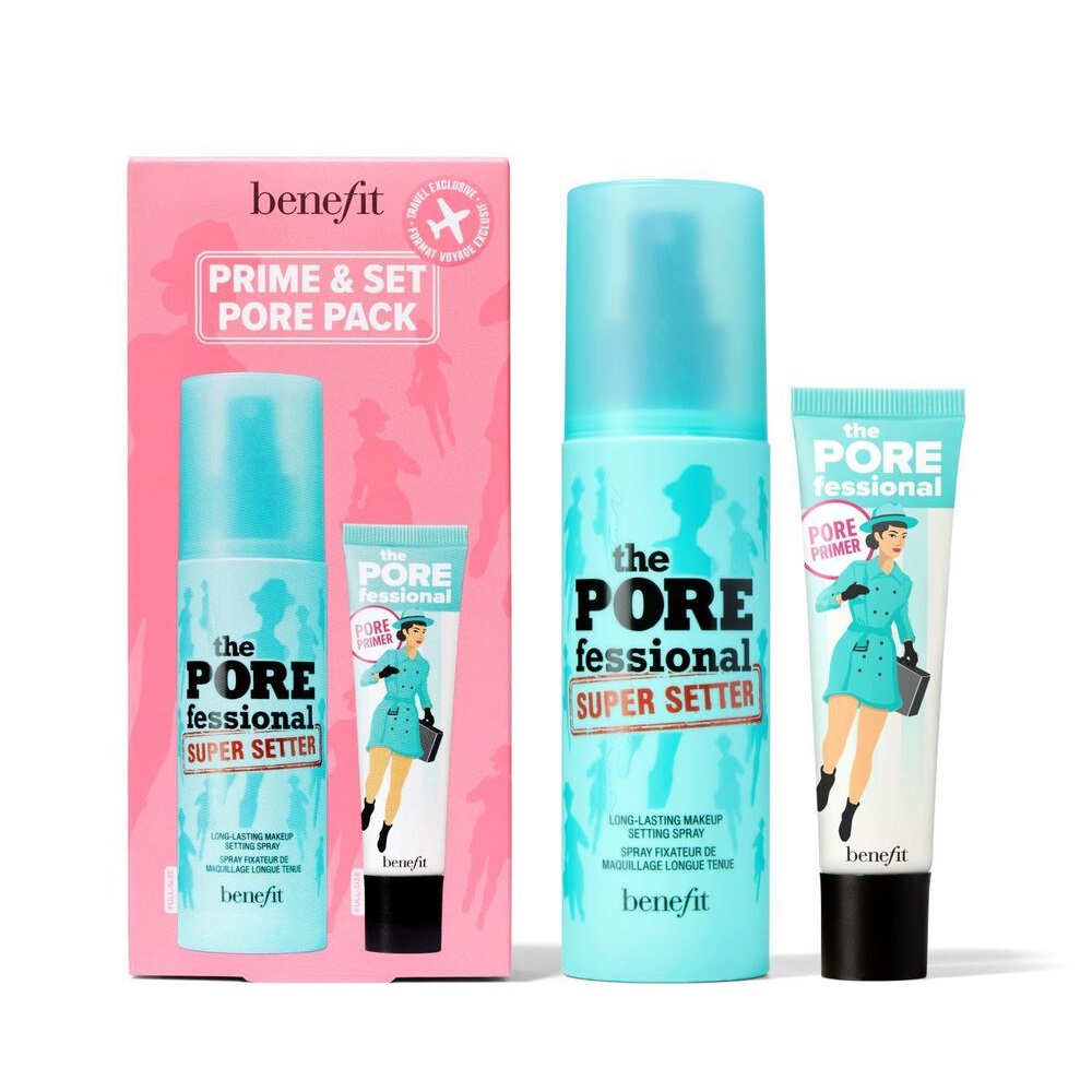 Benefit The Professional Primer Set 120ml Make Up Setting spray + 22ml Pore Primer
